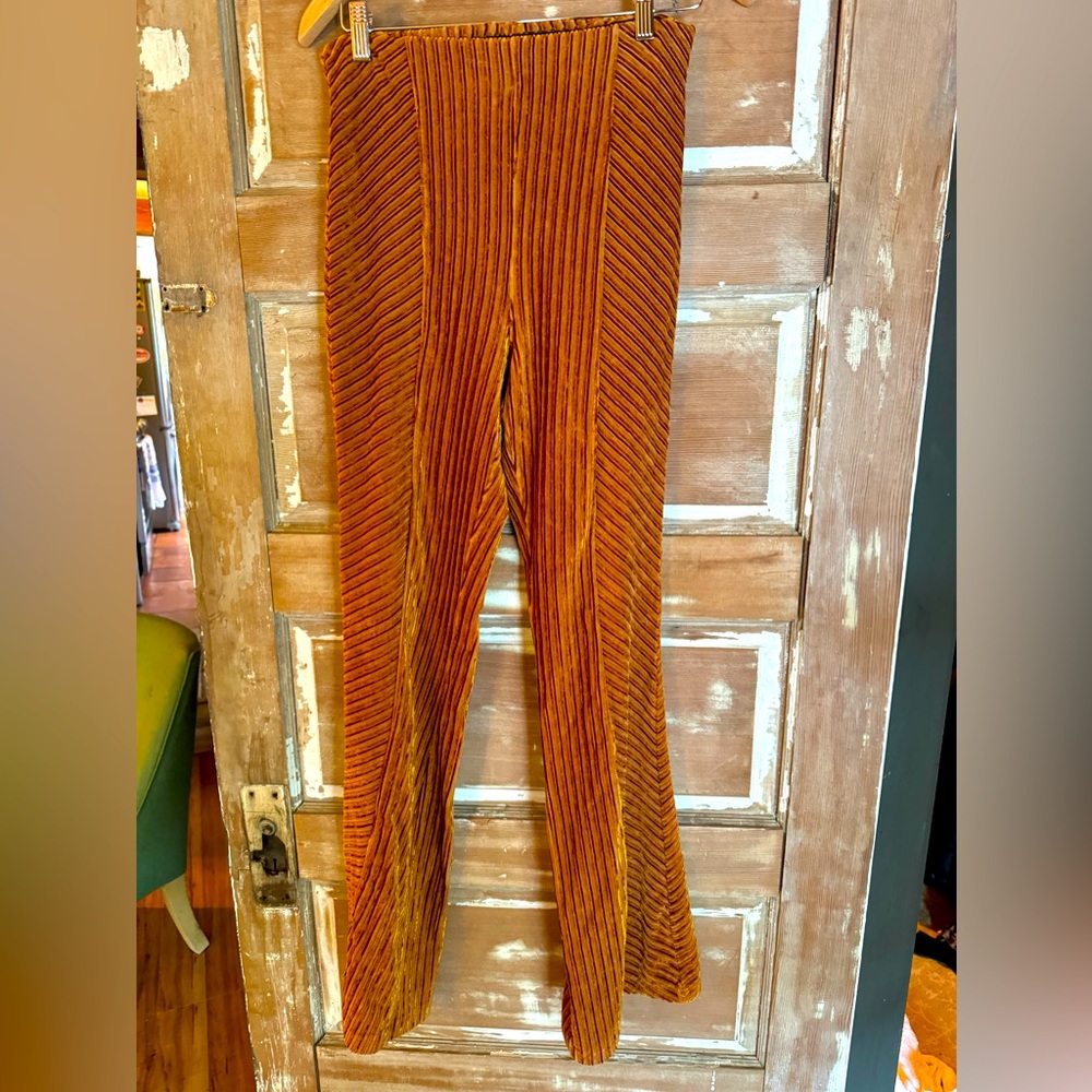 Free People velvet flare pant